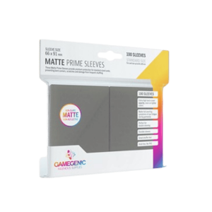 Gamegenic Matte Prime Sleeves (Grigio Scuro) (100 Sleeves)