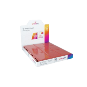 50 Gamegenic 18-Pocket Side-Loading Pages (Rosso)