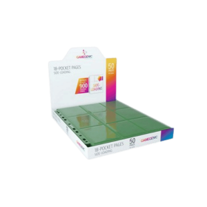 50 Gamegenic 18-Pocket Side-Loading Pages (Verde)