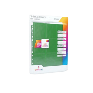 10 Gamegenic 18-Pocket Side-Loading Pages (Verde)