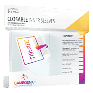 100 Gamegenic Closable Inner Sleeves | English