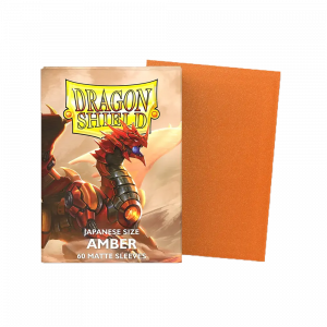 Dragon Shield Japanese Matte Sleeves - Amber (60 Sleeves)