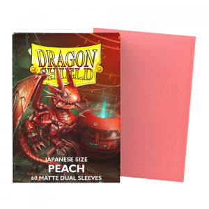 Dragon Shield Japanese size Matte Dual Sleeves - Peach Piip (60 Sleeves)