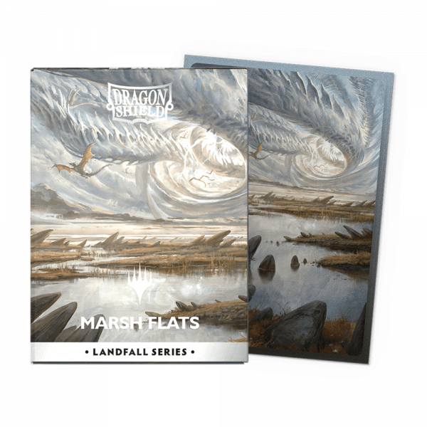 Dragon Shield Standard size License Sleeves – Landfall Series – Marsh Flats (100 Sleeves)