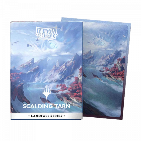 Dragon Shield Standard size License Sleeves – Landfall Series – Scalding Tarn (100 Sleeves)