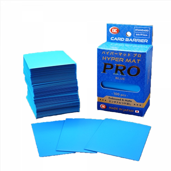 KMC Standard Sleeves – Hyper MAT PRO Blue (100 Sleeves)