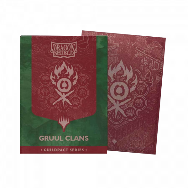 Dragon Shield Standard size License Sleeves – Magic: The Gathering Gruul Clans (100 Sleeves)