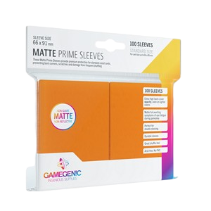 Gamegenic - Matte Prime Sleeves Orange (100 Sleeves)