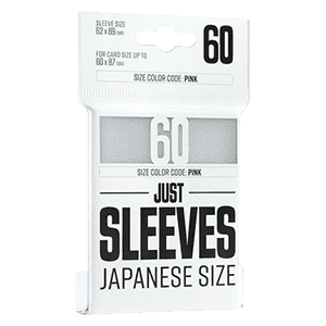 Just Sleeves - Japanese Size White (60 Sleeves)
