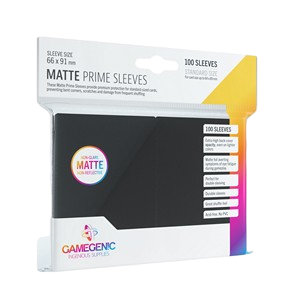 Gamegenic - Matte Prime Sleeves Black (100 Sleeves)