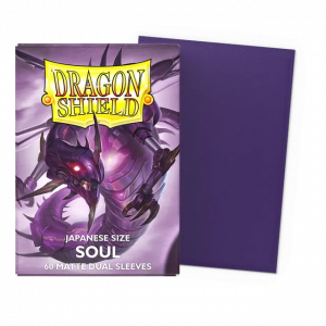 Dragon Shield Dual Matte Japanese Size Sleeves - Metallic Purple / Soul (60 Sleeves)