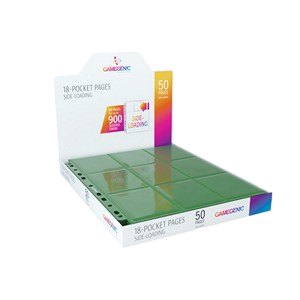 Gamegenic - Sideloading 18-Pocket Pages DISPLAY Green