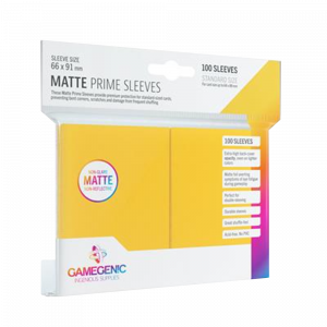 Gamegenic - Matte Prime Sleeves Yellow (100 Sleeves)