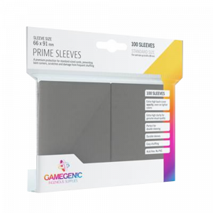 Gamegenic - Prime Sleeves Gray (100 Sleeves)
