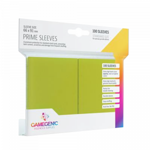 Gamegenic - Prime Sleeves Lime (100 Sleeves)