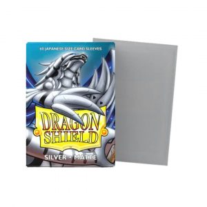 Dragon Shield Small Sleeves - Japanese Matte Silver (60 Sleeves)