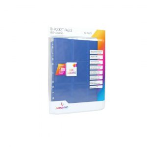 Gamegenic - Sideloading 18-Pocket Pages 10 pcs pack Blue
